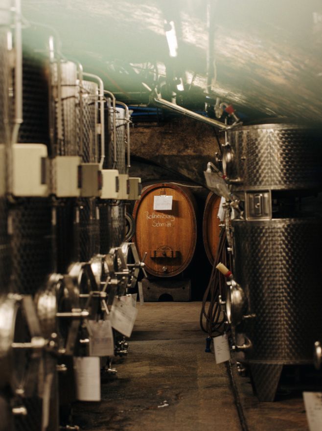 Gunderloch winery barrel